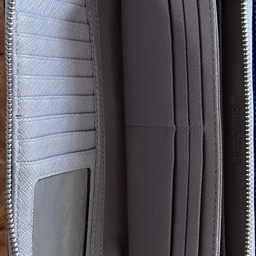 Michael Kors Lavender Saffiano Zip-Around Wallet - Picture 8 of 8